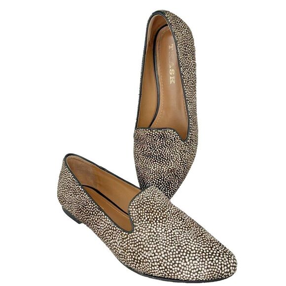 Trask Loafer Shoes Flats Women’s Size 7.5 Brown Farrah Slip-On Leather Brazil - Picture 1 of 14
